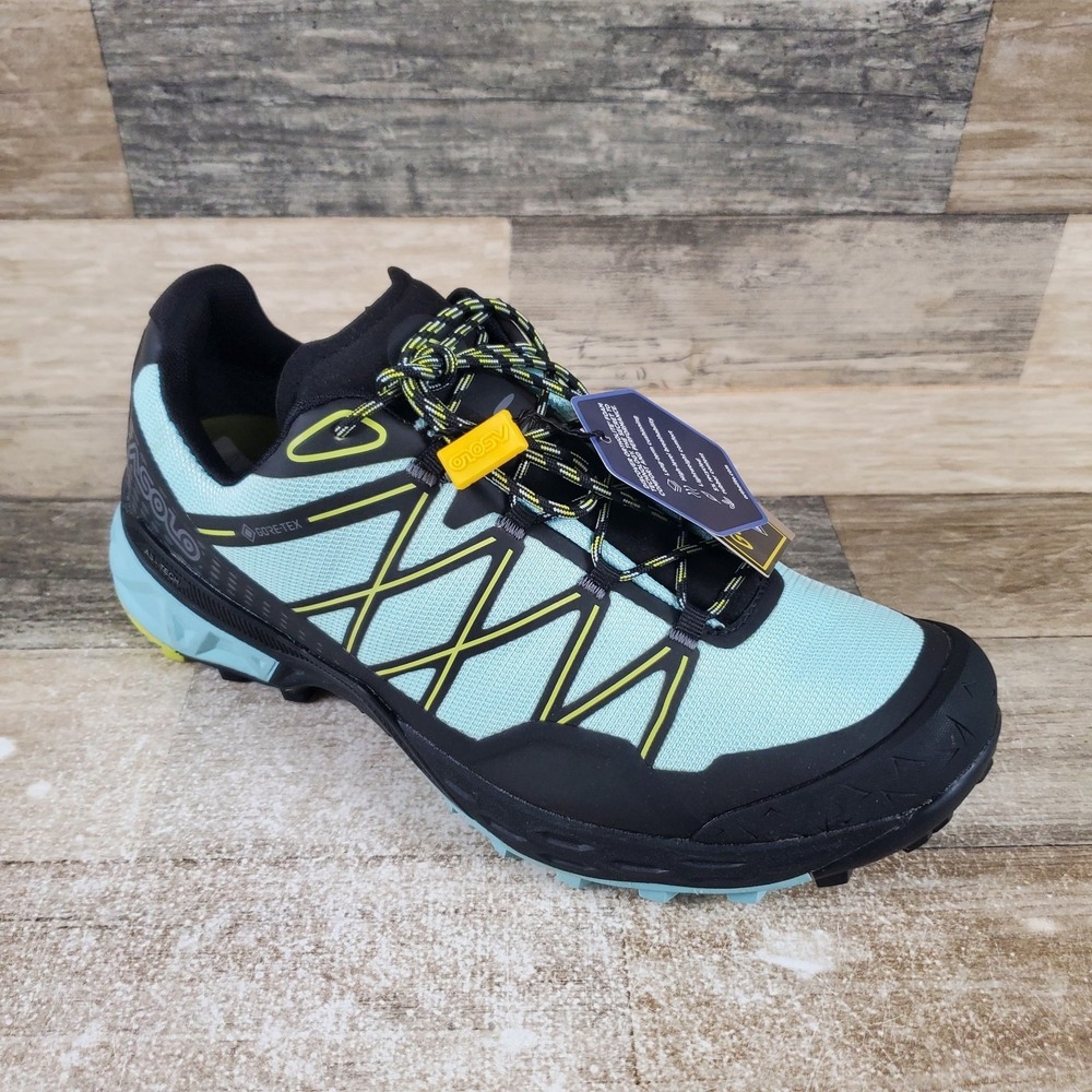 Asolo Tahoe GTX Womens Shoes Sz 8.5 Athletic Black Celadon Waterproof Hiking